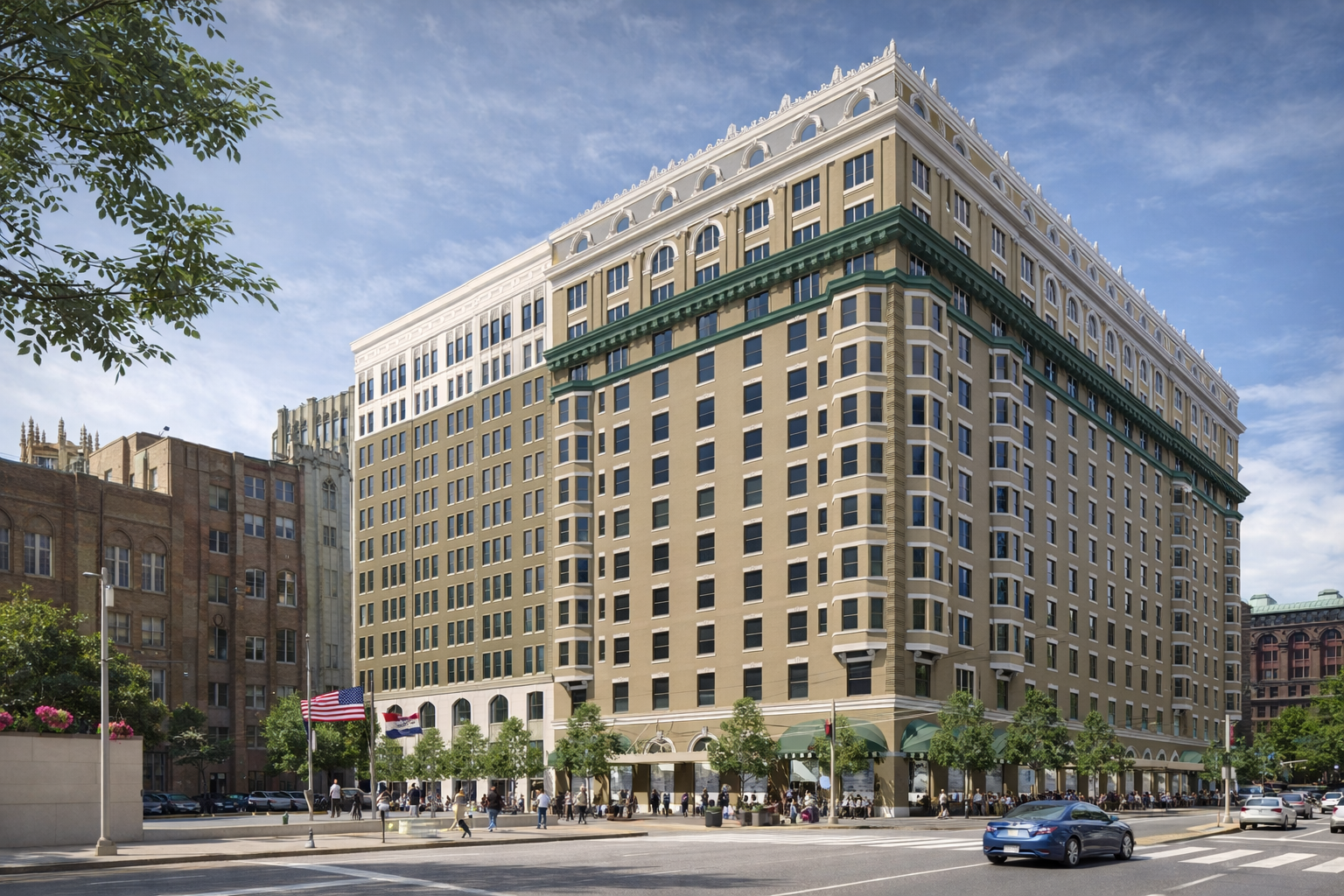 Jefferson Arms Building - AC Marriott Hotel